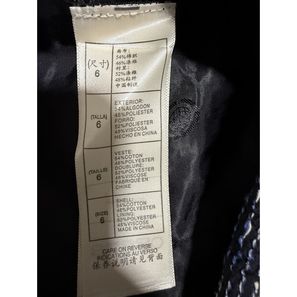 Leon Max Limited Edition Tweed Multi Black Blazer Women's Size 6 - Picture 11 of 13